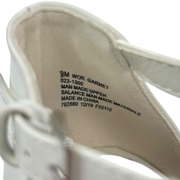 Worthington Glossy White Garnet Open Toe Kitten Heel Pumps Womens 9 - Picture 2 of 9